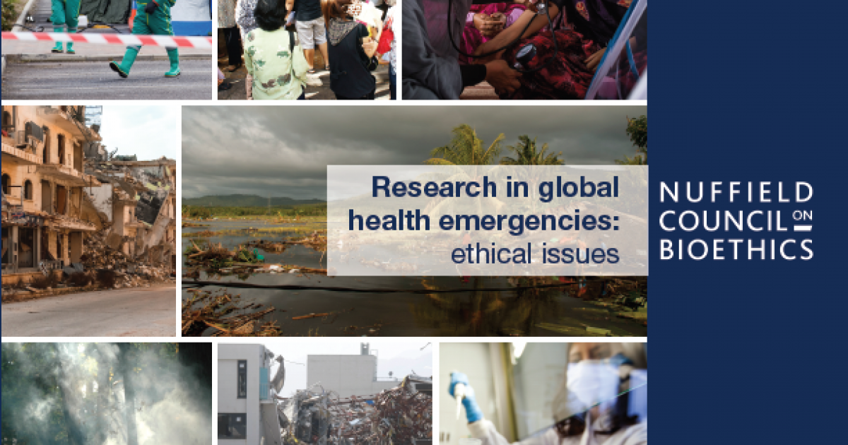 research in global health emergencies ethical issues