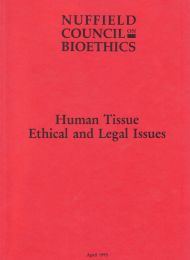 Human Tissue Ethical and Legal Issues report cover